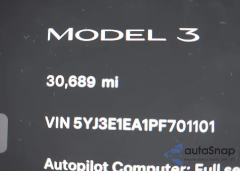 2023 Tesla Model 3 Rear-Wheel Drive from USA, damaged, VIN 5YJ3E1EA1PF701101